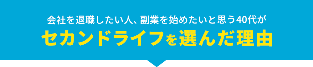 セカンドライフを選んだ理由